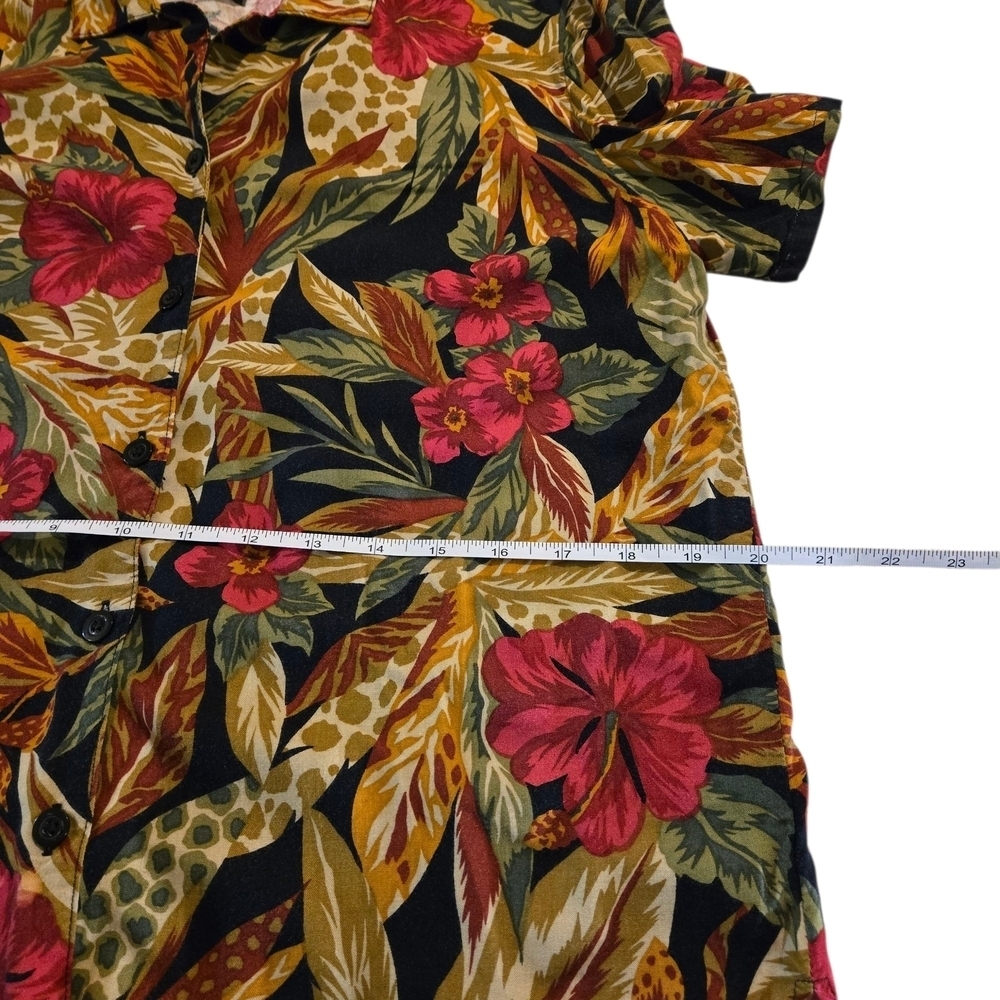 Requirements Tropical Leaf Print Shirt - Picture 7 of 9